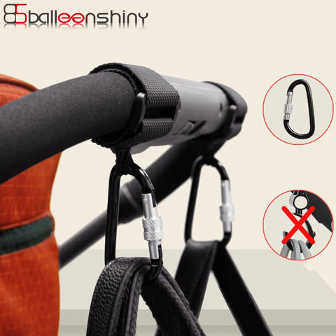 BalleenShiny1pc Baby Stroller Accessories Multi Purpose Baby Stroller Hook Shopping Pram Hook Props Hanger Metal Convenient Hook